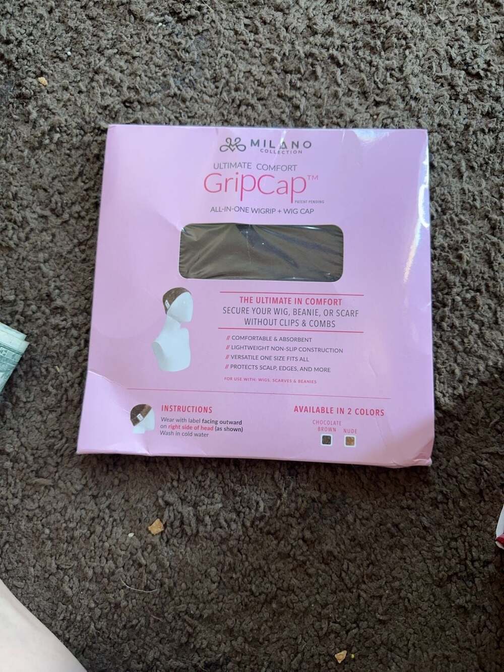 Milano Collection Ultimate Comfort GripCap All-In-One Wig Grip + Wig Cap Chocola